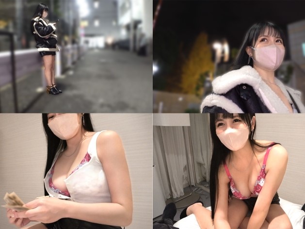 【爆乳立ちんぼギャル】 即ハメOKのドスケベボディ！ 敏感なエロマンコから潮吹き大噴射でお部屋が水浸し♡